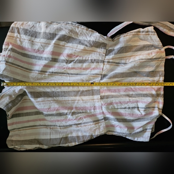 Women's Lush Striped Romper, Size M (Junior's) with pockets - Picture 4 of 6